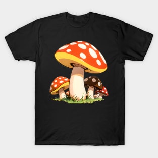 Retro Mushrooms 05 T-Shirt